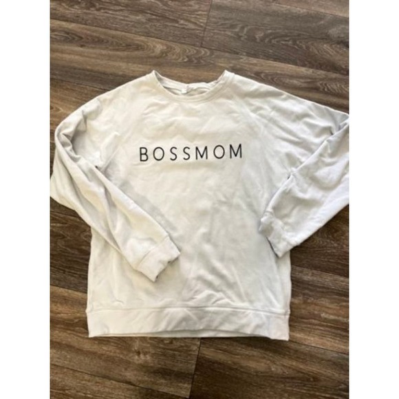 Bossmom Crewneck Boss Mom sz M Medium Sweatshirt - Picture 1 of 4